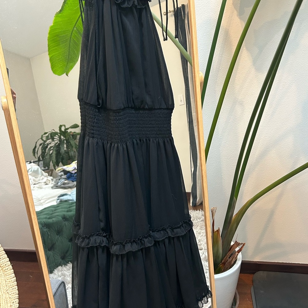 Banana Republic Black Midi Dress